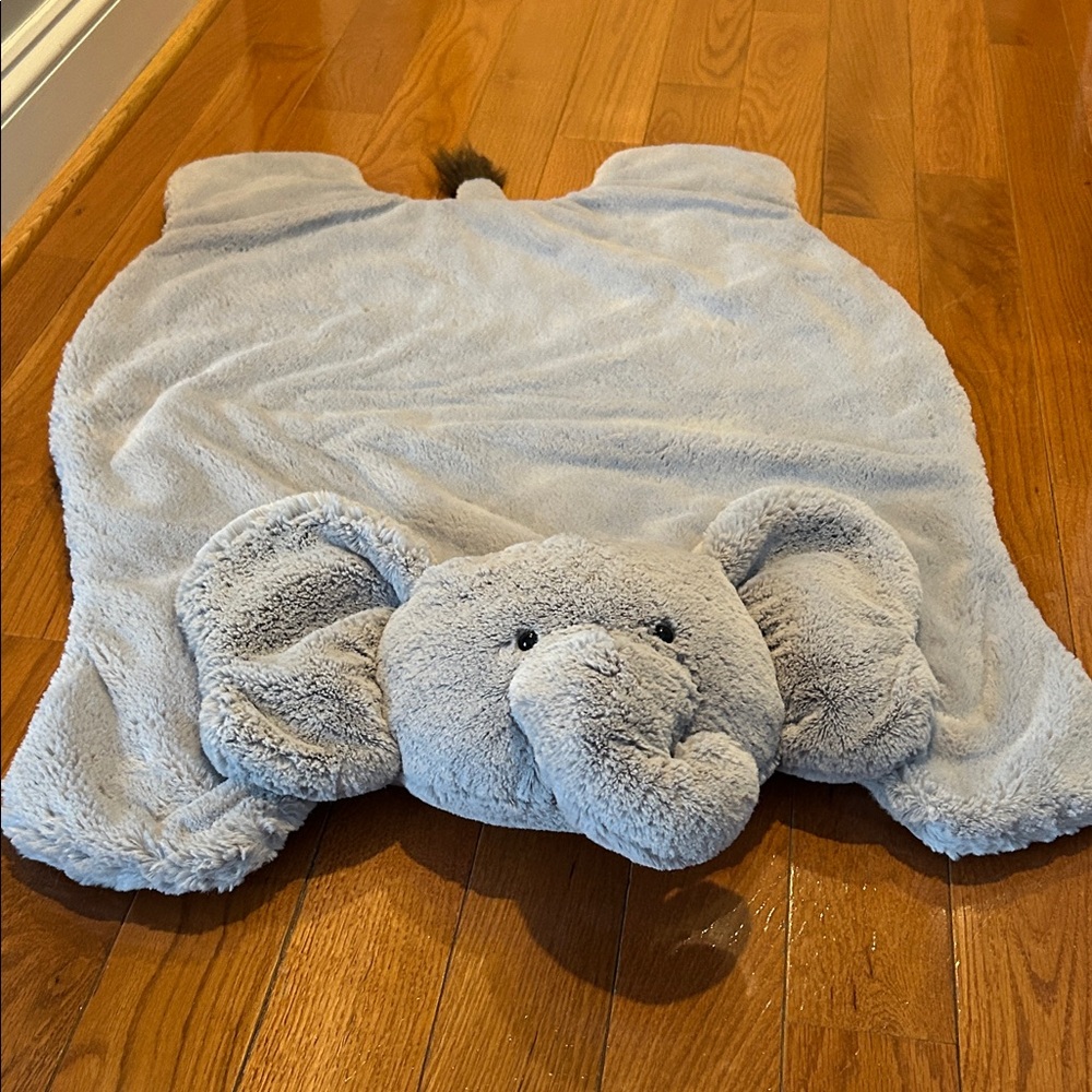 Pottery Barn Kids Gray Plush Blanket